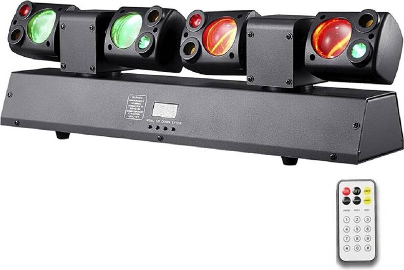 Exogio 80W LED Moving Lights Remote Control
