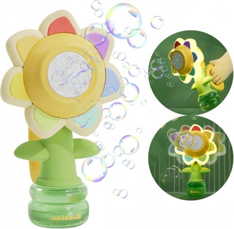 Bubble Machine Toy Sunflower LED