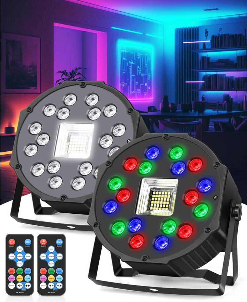 RGB LED Stage Light Sound Activated