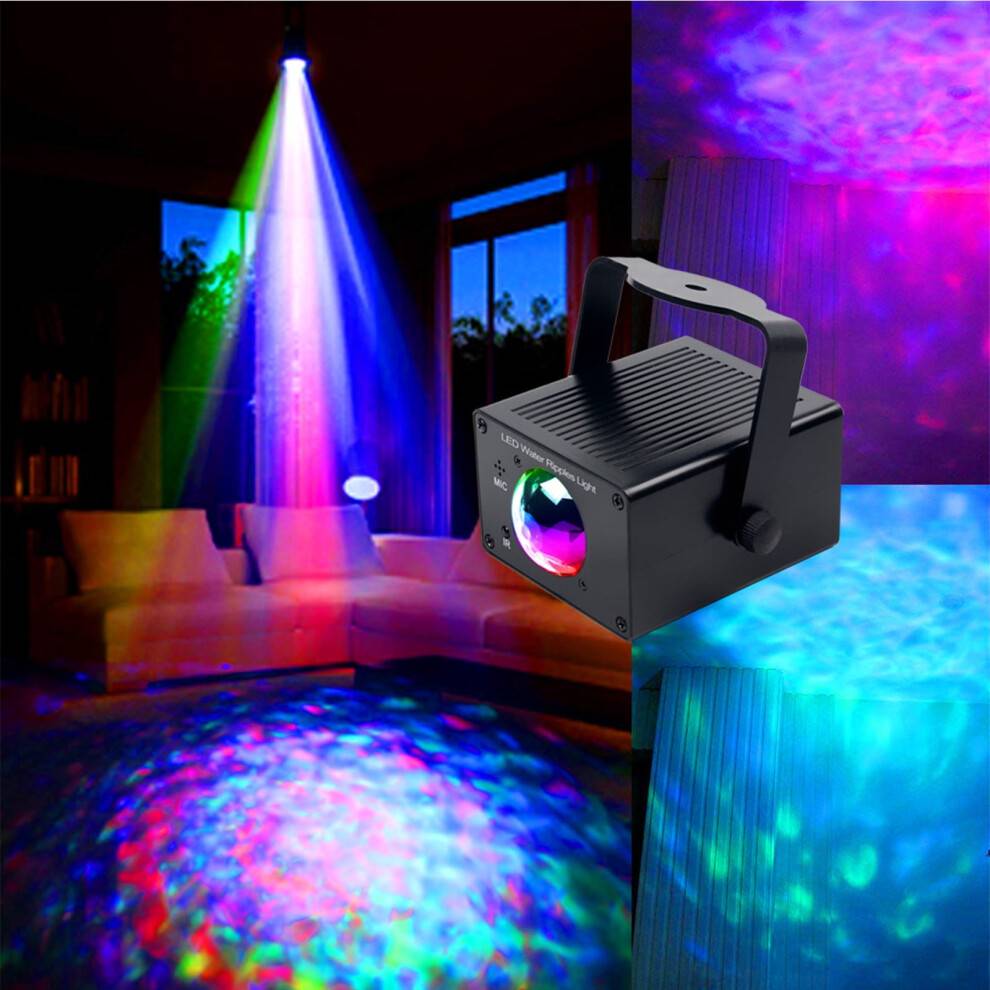 Party Projection Lamp RGB LED with Remote & Sound Control