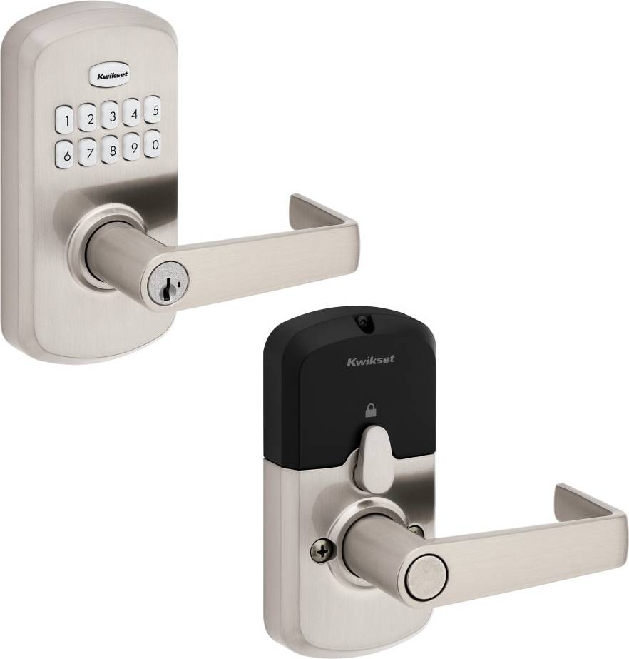 Deadbolt kwikset smart lock Kwikset SmartCode 955 Light Commercial Keyless Entry Keyway Satin Nickel Keypad
