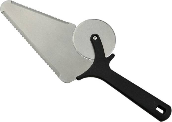 2 in 1 Rostfri Spade Rullkniv Pizzaskärare