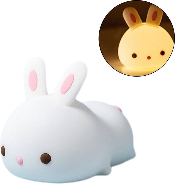 Silicone Rabbit USB Charging Night Light