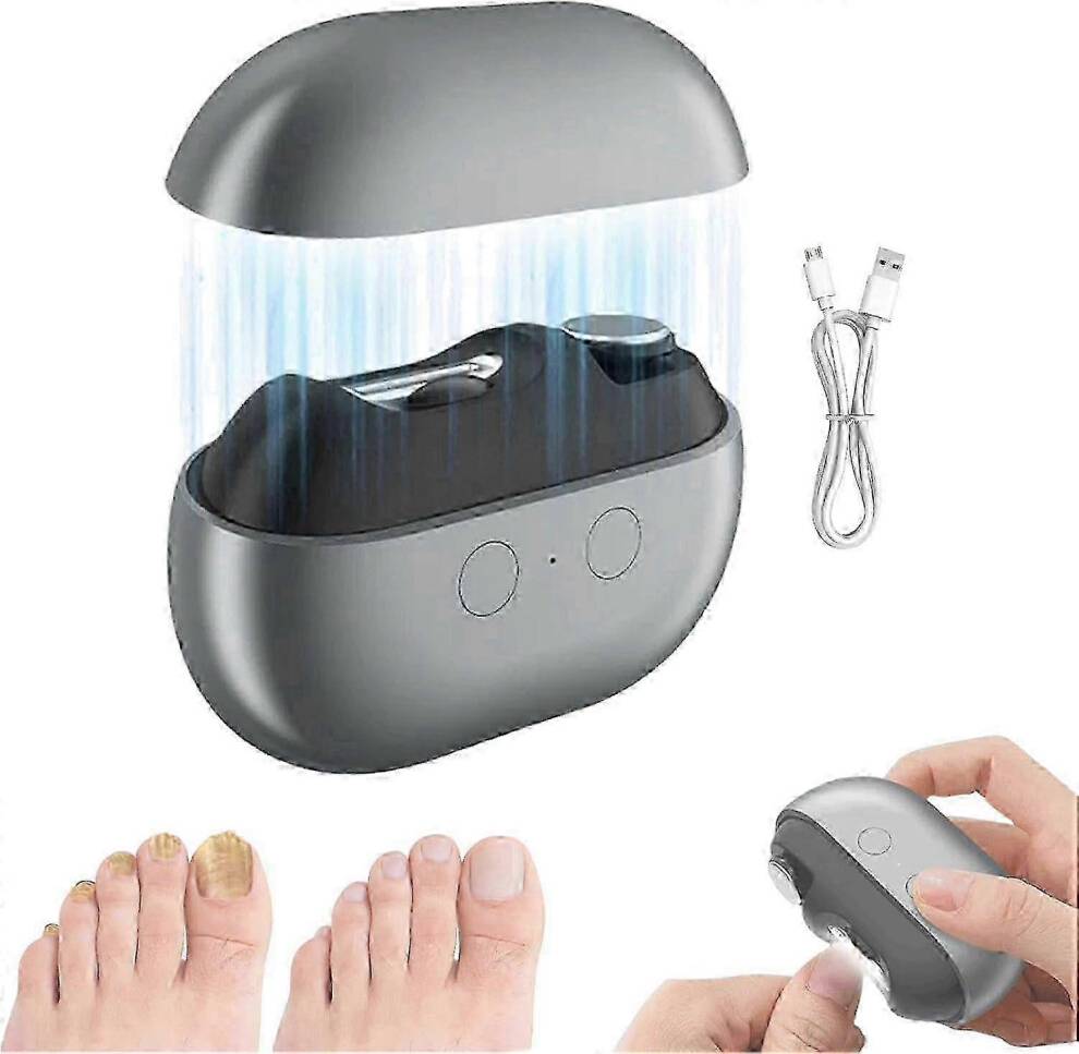 Electric toenail clippers Electric Toenail Clipper Rounded Blade LED Light Painless Trimmer - Thick Nails