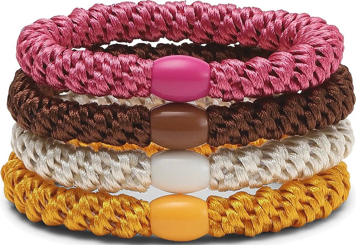 Sui Ava 4-Pack Basic Essentials Elastics - Multi Patterned