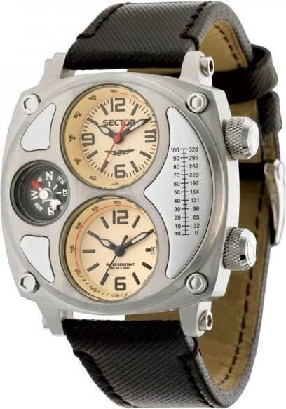Sector Sektorkompass R3251207006 Dual Time Men