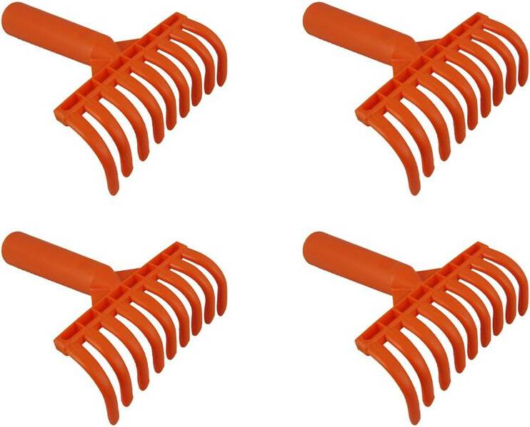 4X Olive Rake Heads 9-Tooth