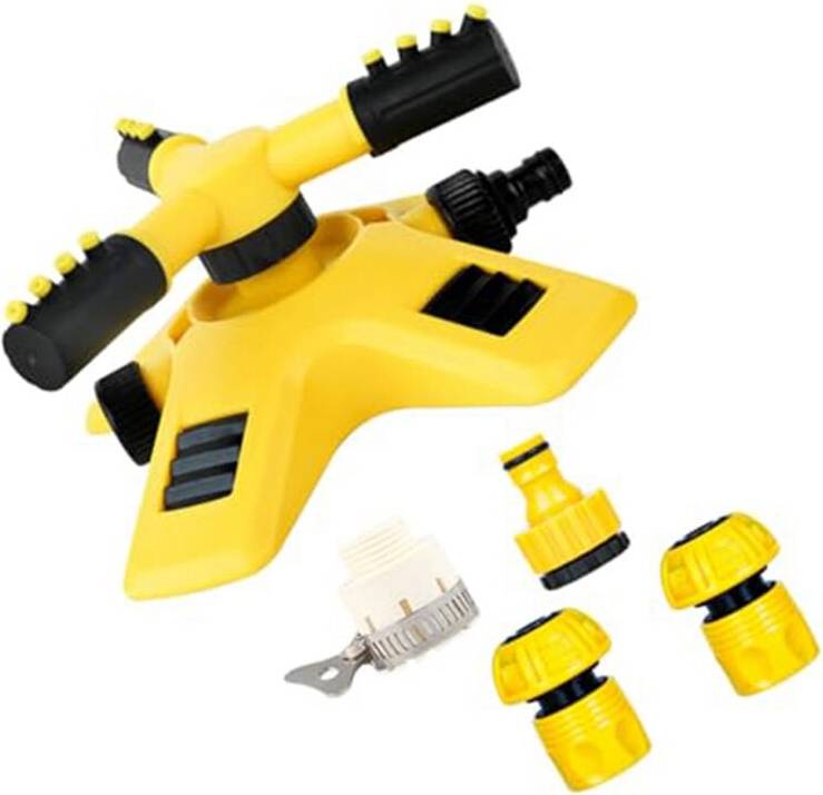 Exogio Adjustable Rotating Lawn Sprinkler with Hydraulic Rotation