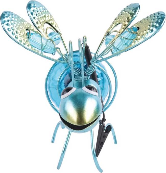 Typecat Solar Iron Insect Statue with Led Fairy Light