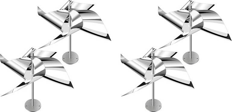 Typecat 4 Pack Reflective Wind Powered Scare Devices 4pcs
