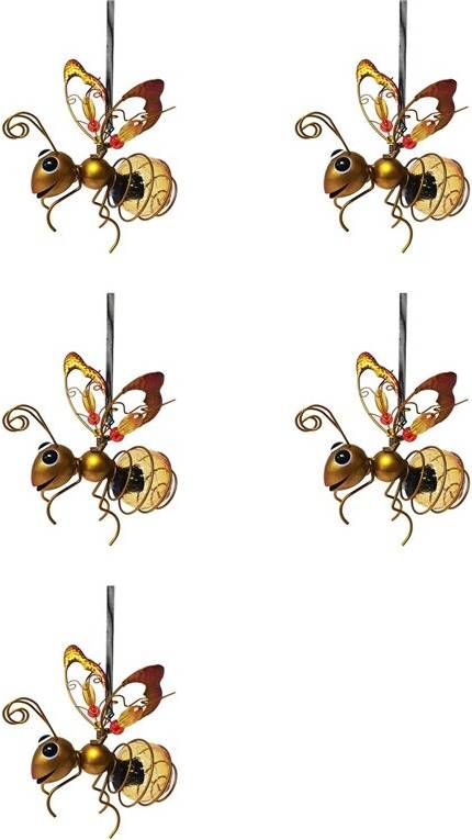 Typecat Solar Iron Insect Statue with Led Fairy Light