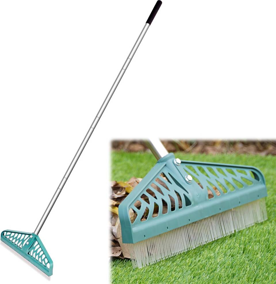Artificial Turf Rake with Adjustable Steel Handle