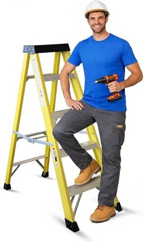 5 tread step ladder 5 Tread Fibreglass Step Ladder EN-131