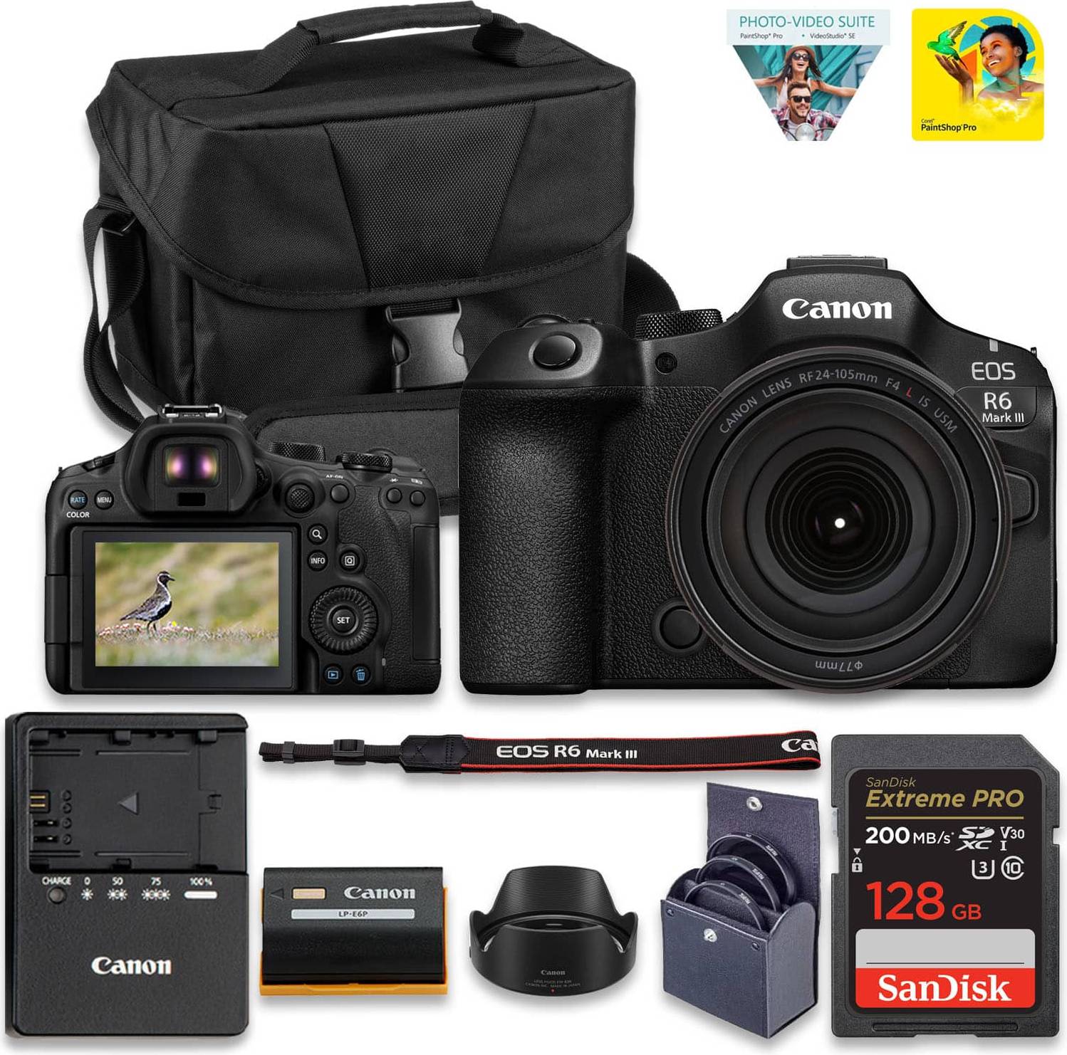 Canon eos r6 Canon EOS R6 Mark III Mirrorless Camera Bundle
