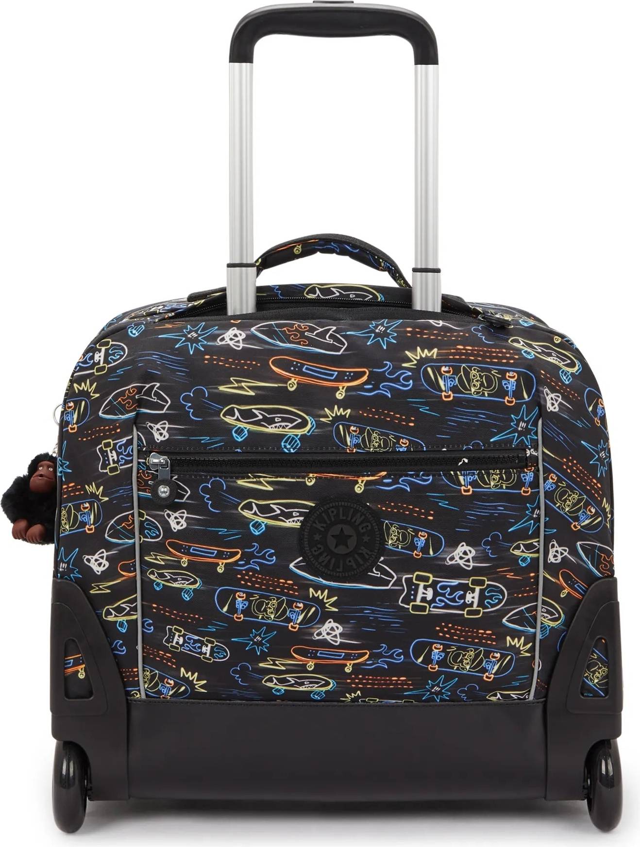 Kipling Large Wheeled Backpack With Laptop Compartment Print Recycled Polyester