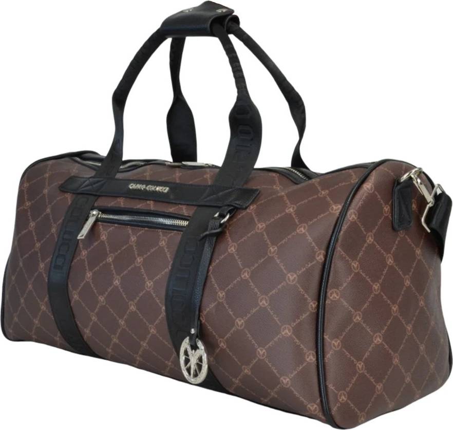 Carlo Colucci Weekender Med Logoprint Tasker - Brun