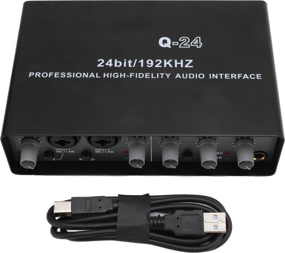 48V Phantom Power DSP Sound Interface 24Bit