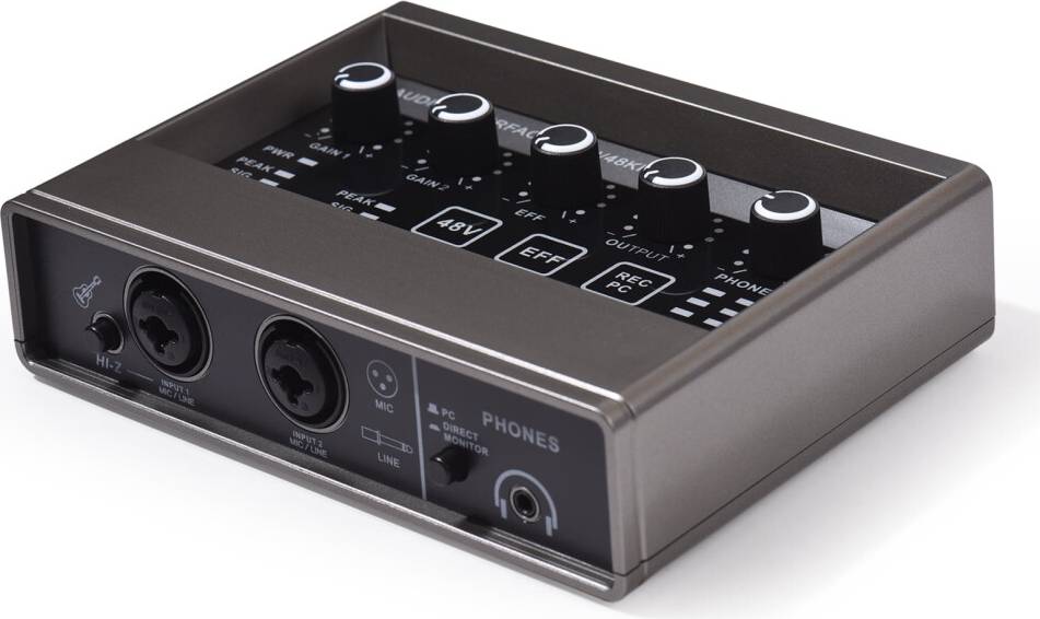 Audio Interface with DSP Reverb XLR 48V