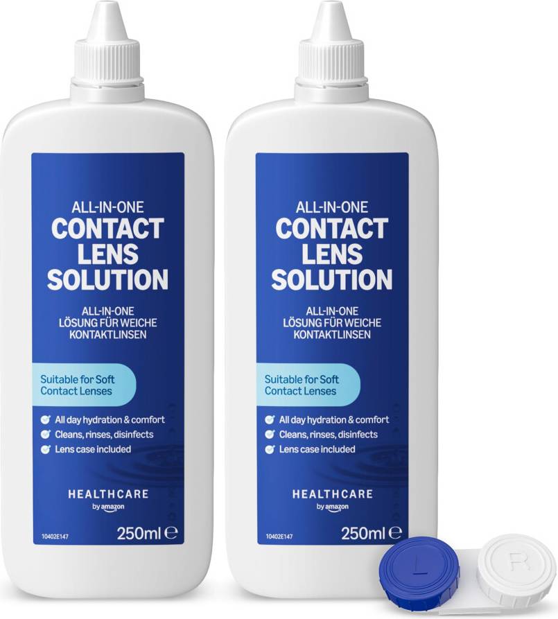 Amazon All-In-One Contact Lens Solution 2 x 250 ml
