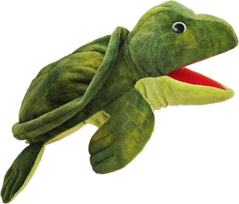 Realistic Sea Turtle Hand Puppet 13 Inch