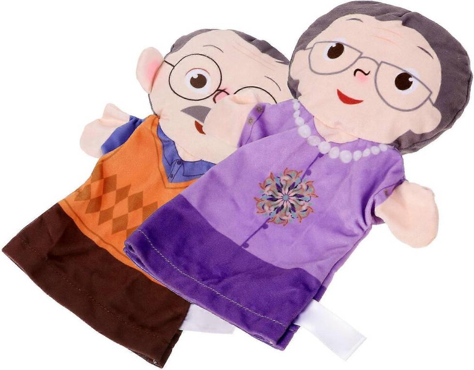 Hand Puppet Figures 2Pcs