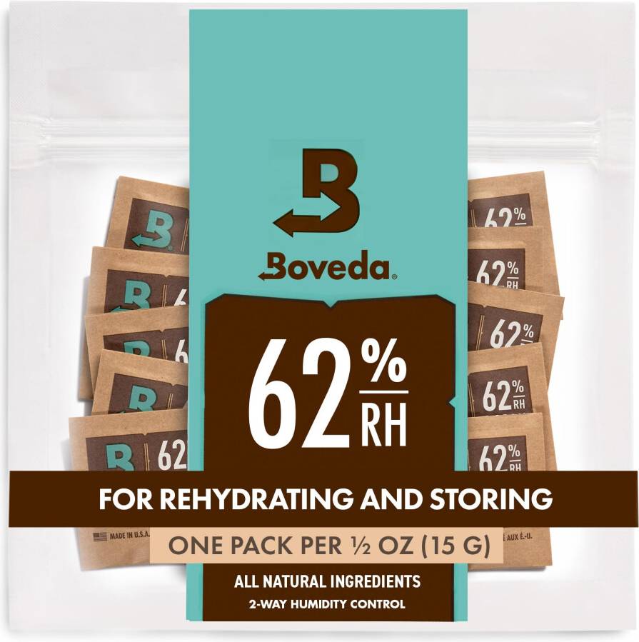 Boveda 62% Two-Way Humidity Control Packs Size 4 10 Pack
