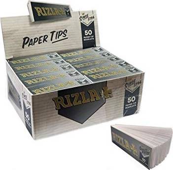 Silver Rolling Paper Filter Tips 50 Booklets