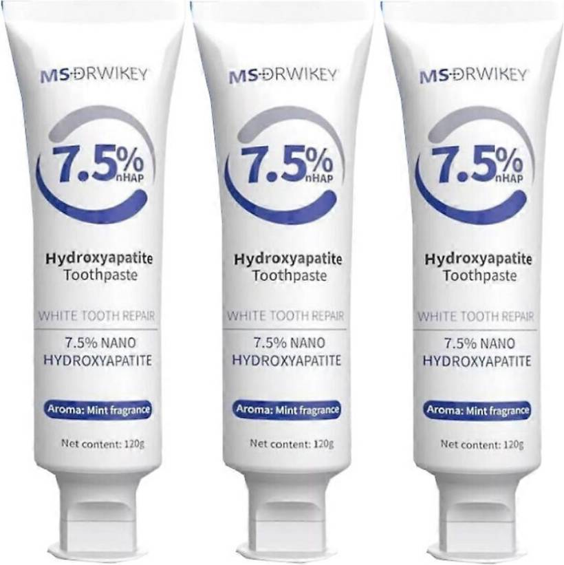 MSDRWIKEY Hydroxyapatite Toothpaste 3psc
