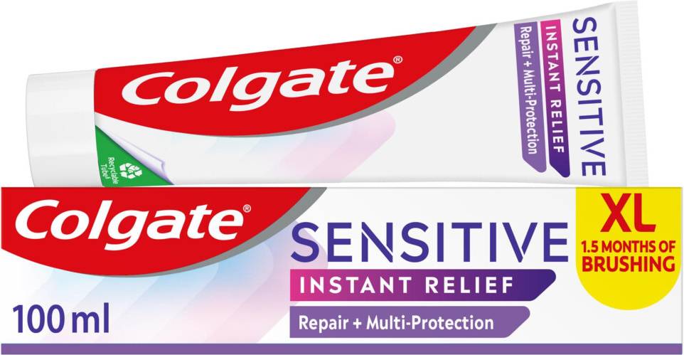 Colgate sensitive relief Colgate Sensitive Instant Relief Repair Multi-Protection Toothpaste 100ml