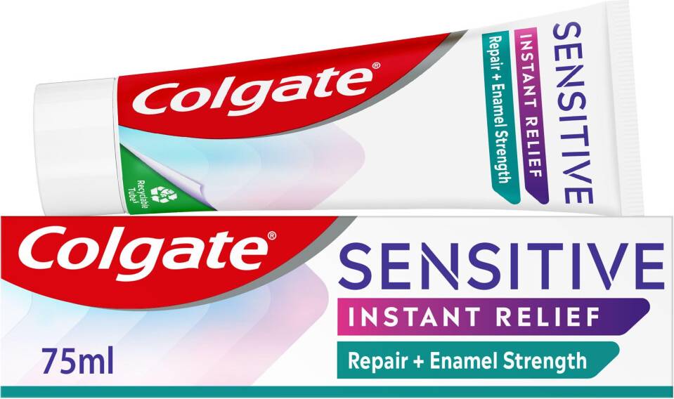 Colgate sensitive relief Colgate Sensitive Instant Relief Repair Enamel Strength Toothpaste