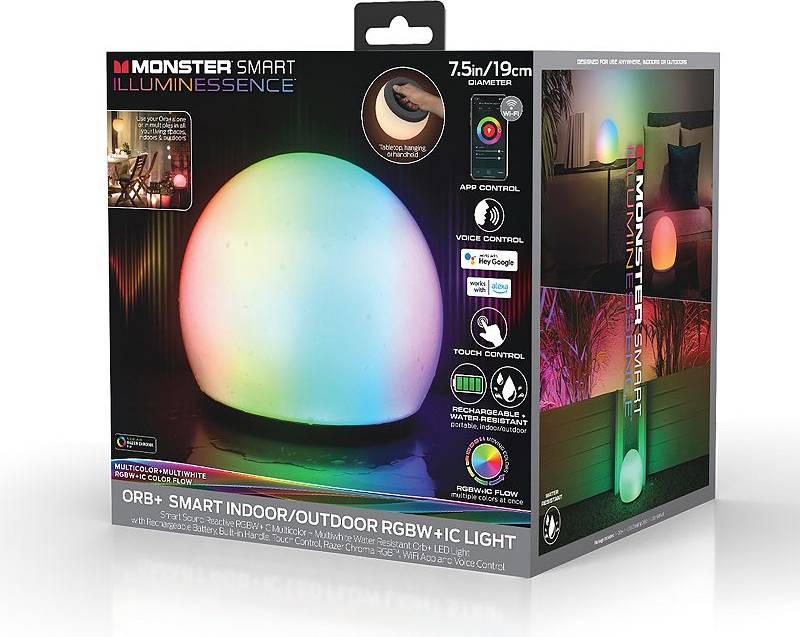 Smart Orb Portable LED Light Ball 7 Inch Outdoor