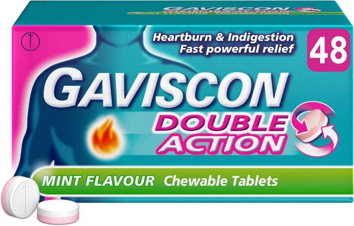 Gaviscon double action Double Action Chewable 48 Tablets