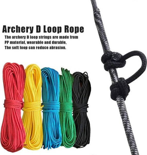Compound bow Archery D-Loop Rope Compound Bow String 3M Black