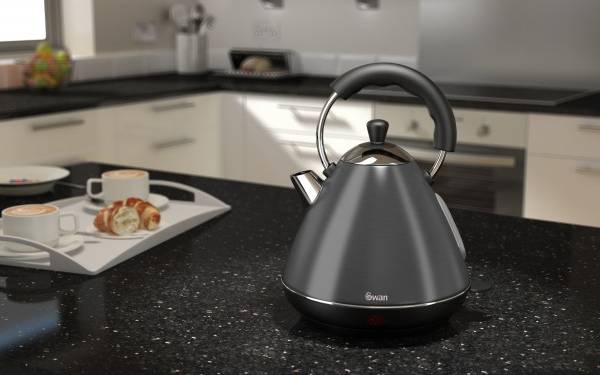 Pyramid kettles 2 Litre Retro Pyramid Kettle Graphite