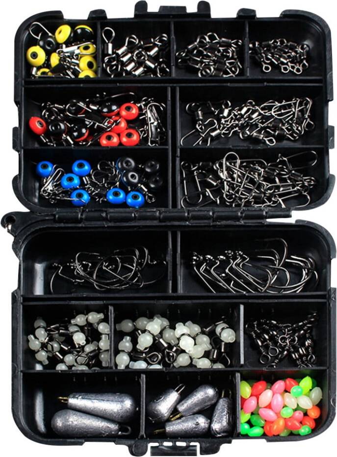 Fish Tackle Box Case Kit 177PCS