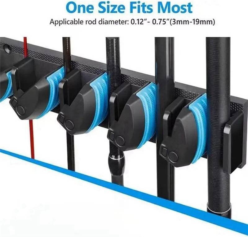 Torribaly Wall Mounted Fishing Rod Storage Rack