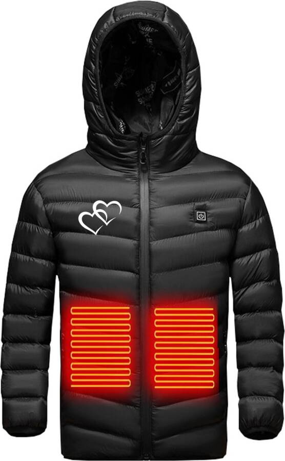 Power banks Kids USB Heated Jacket Coat Smart Constant Temp Windproof Soft Shell - USB Power Banks