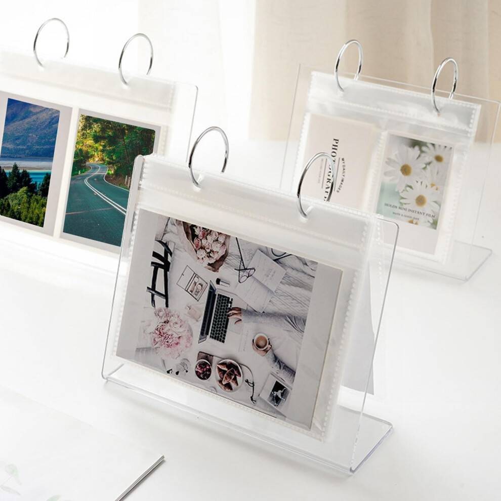 Clear Photo Album 3x4 Inch Flip Frame