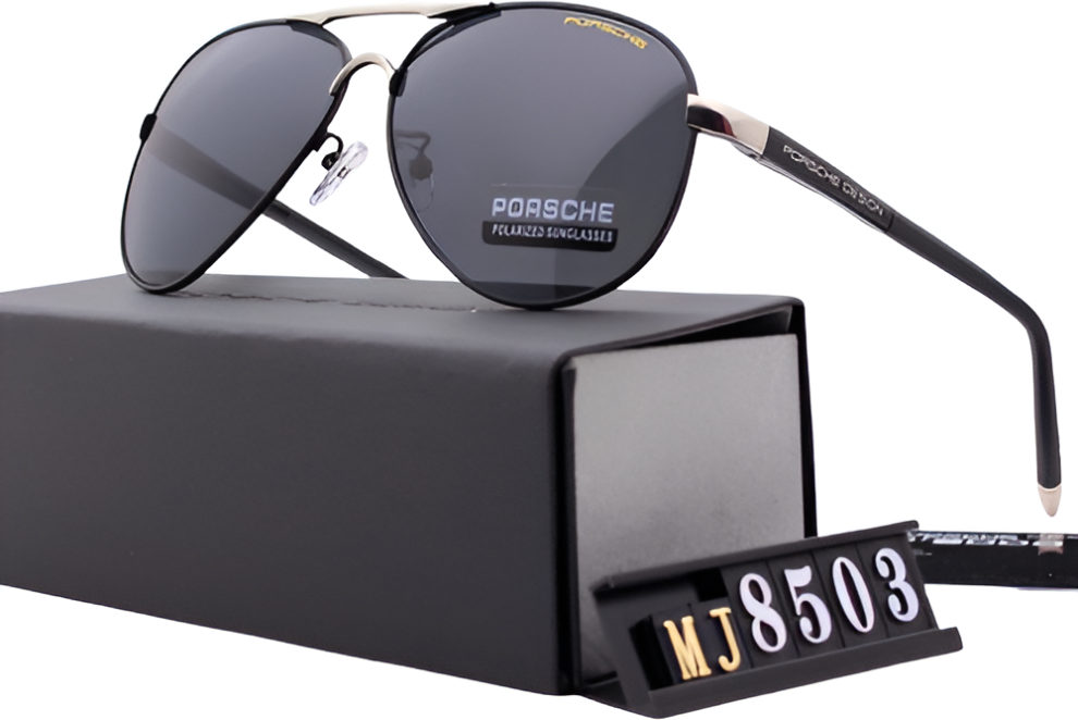 Polarized Spring Leg Retro Toad Sunglasses Large Frame HD
