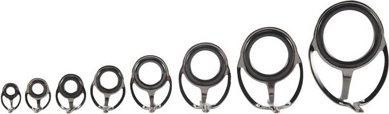 8 Pcs Oval Fishing Rod Guide Rings
