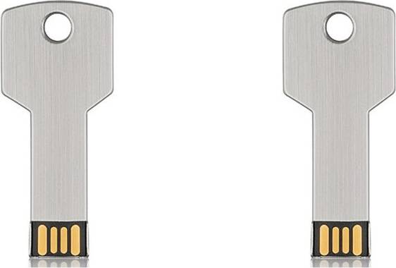 High-Capacity Metal Key Shape USB Flash Drive 32GB