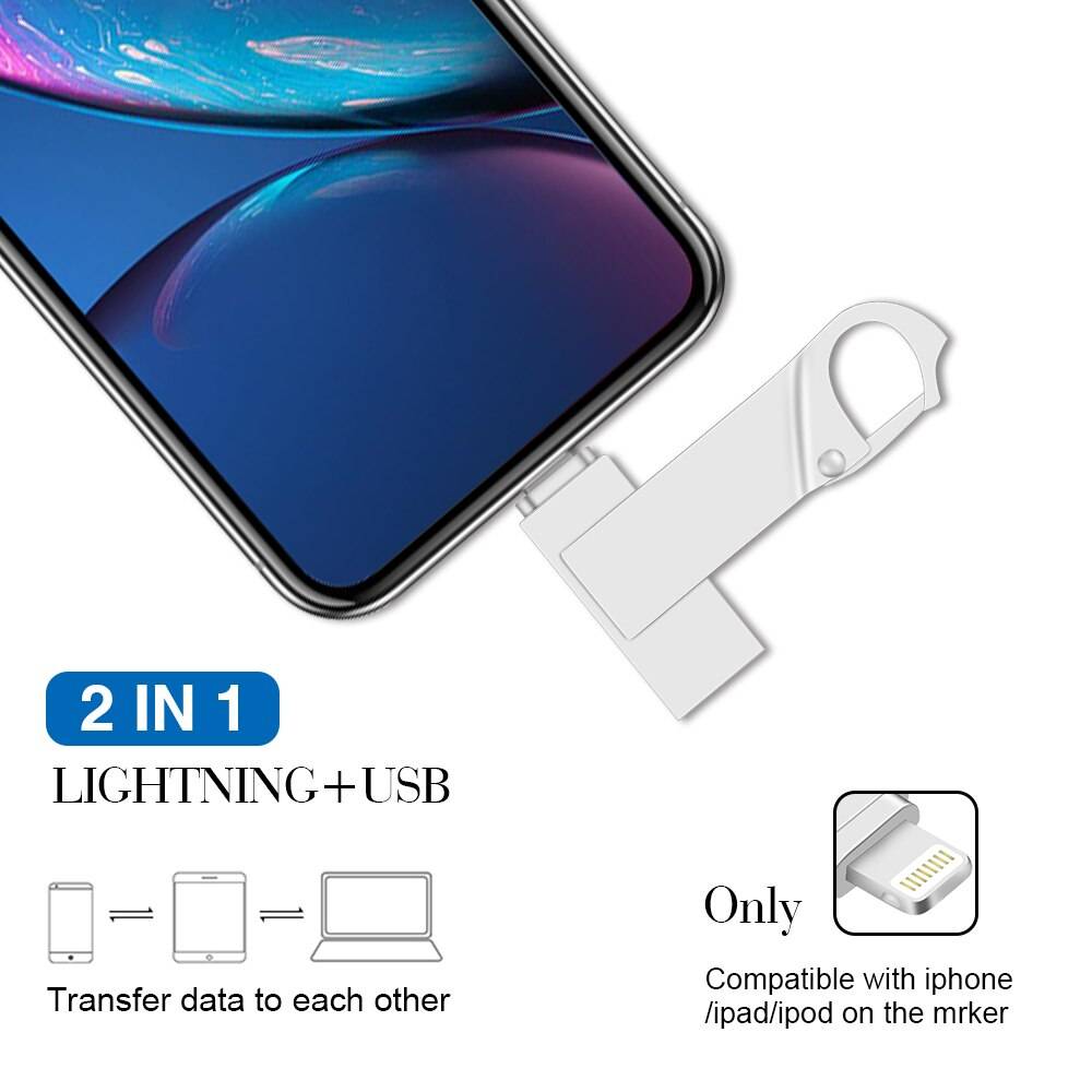 USB3.0 High-Speed Metal USB Flash Drive 2 In 1