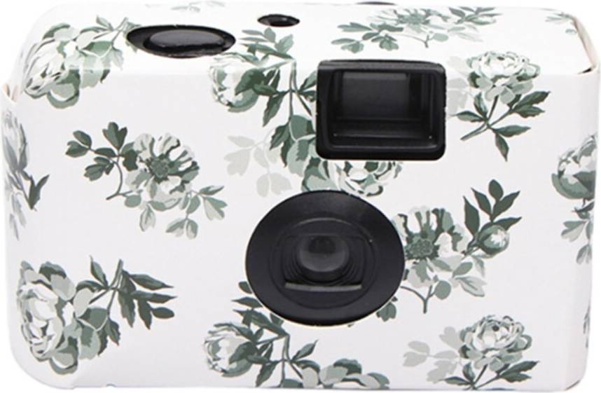 Retro Disposable Film Camera with Flower Pattern