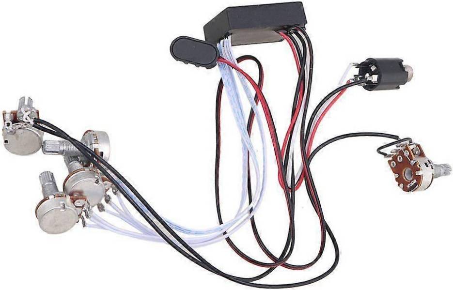Preamp 3 Band Equalizer Harness Guitar Bass Tone Control System