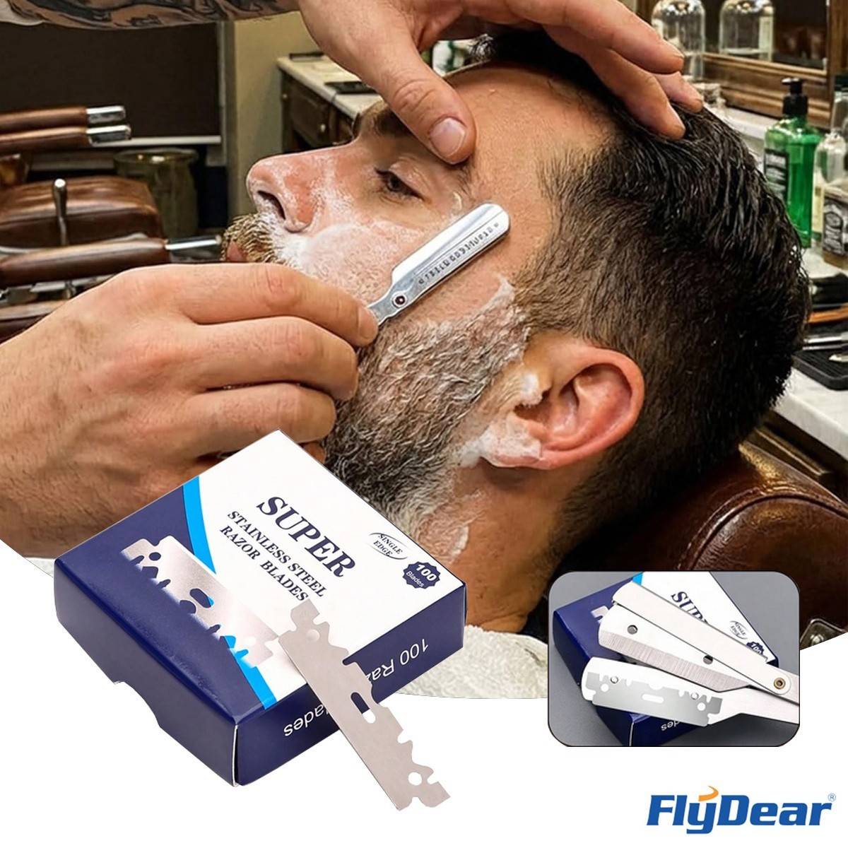 Shaving razor blade 100 X Flydear Super Shaving Razor Blades