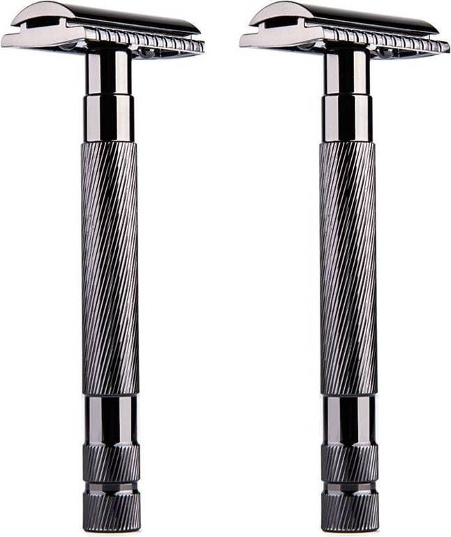 2X Sicherheits Rasier Messer Doppelter