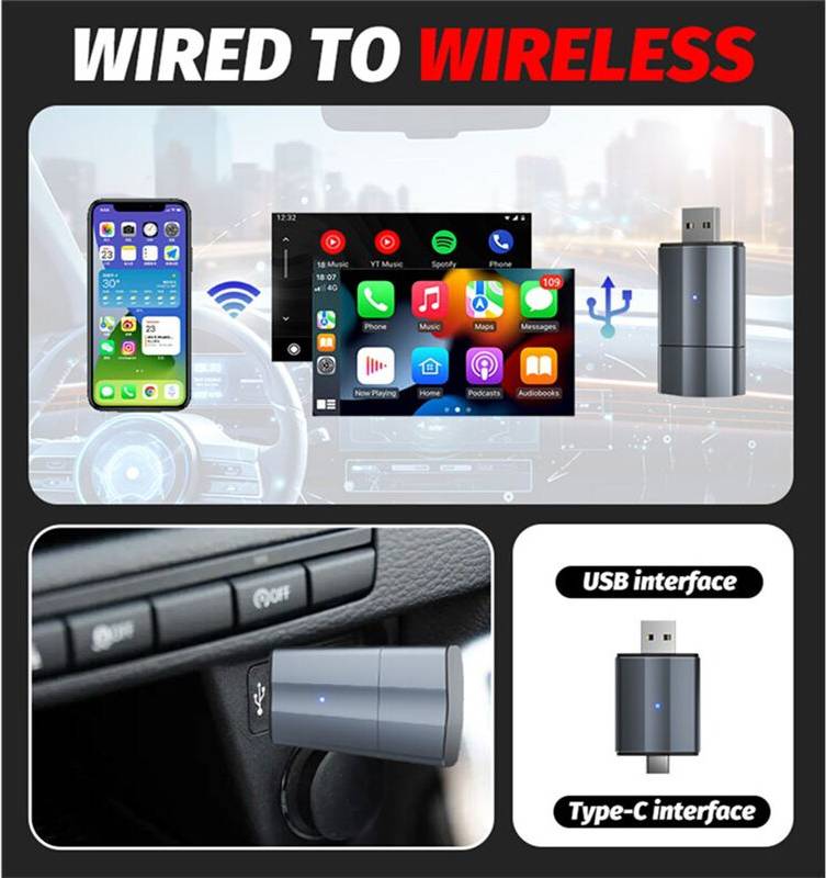 Android box 2in1 Wireless Carplay Android Auto Box