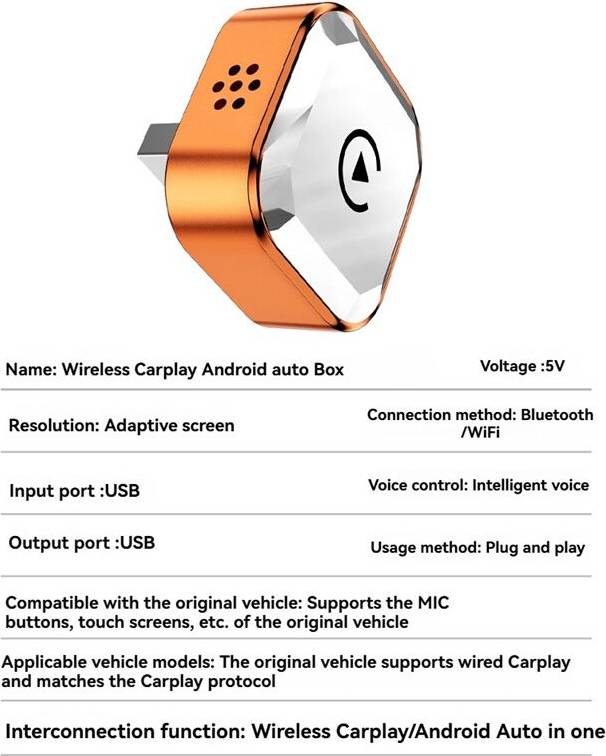 Android auto adapter 2in1 Wireless Carplay Android Auto Adapter