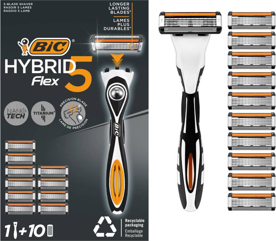 Bic Hybrid 5 Flex Refillable Men's Razor