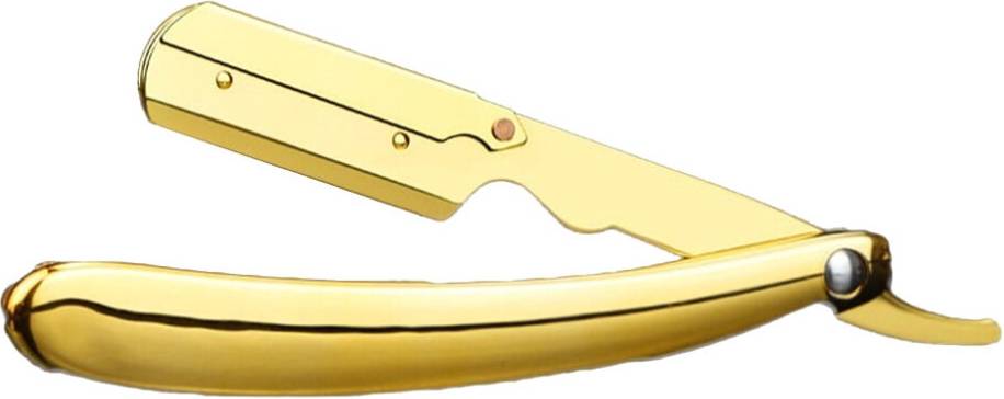 Engraved Stainless Steel Folding Razor Holder